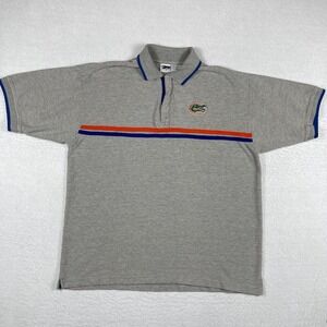 Florida Gators‎ Polo Shirt Mens XL Gray 1/4 Zip Vintage NCAA Football Pro Edge